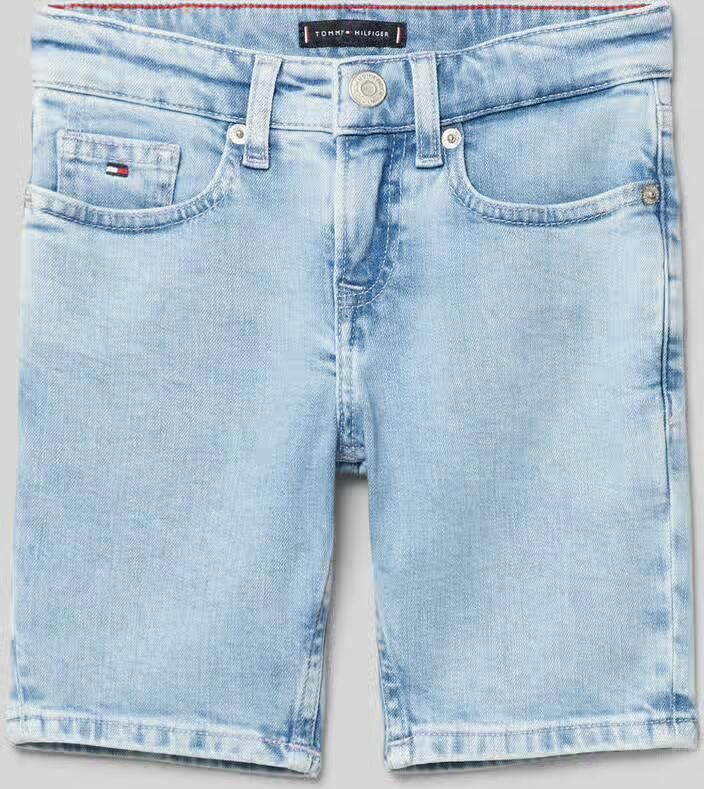 Tommy Hilfiger Kids Korte jeans met labeldetails