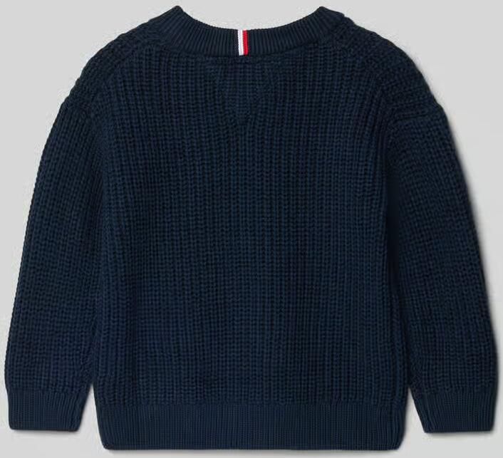 TOMMY HILFIGER Truien & Vesten Half Cardigan C-neck Sweater Donkerblauw
