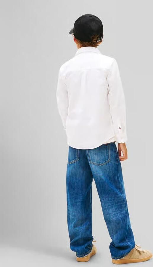 Tommy Hilfiger Kids regular fit hemd van katoenmix met gestikt logo - Foto 3
