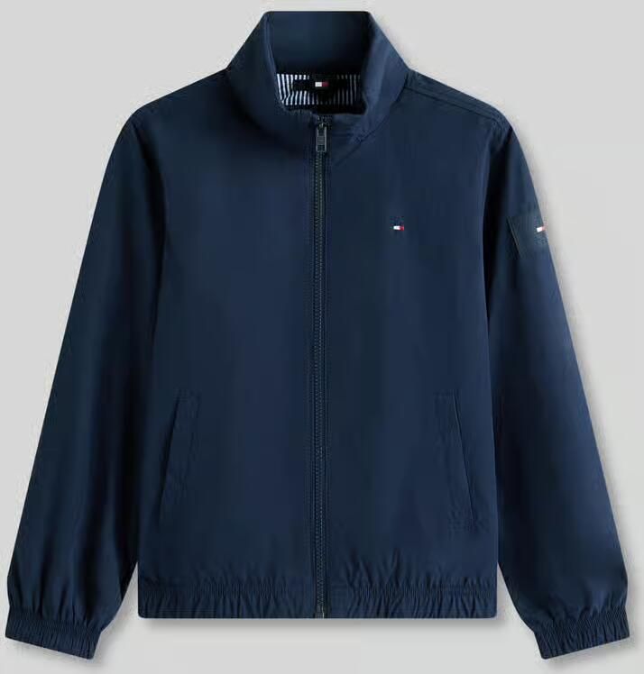 Tommy Hilfiger Kids regular fit jack met capuchon met ritssluiting