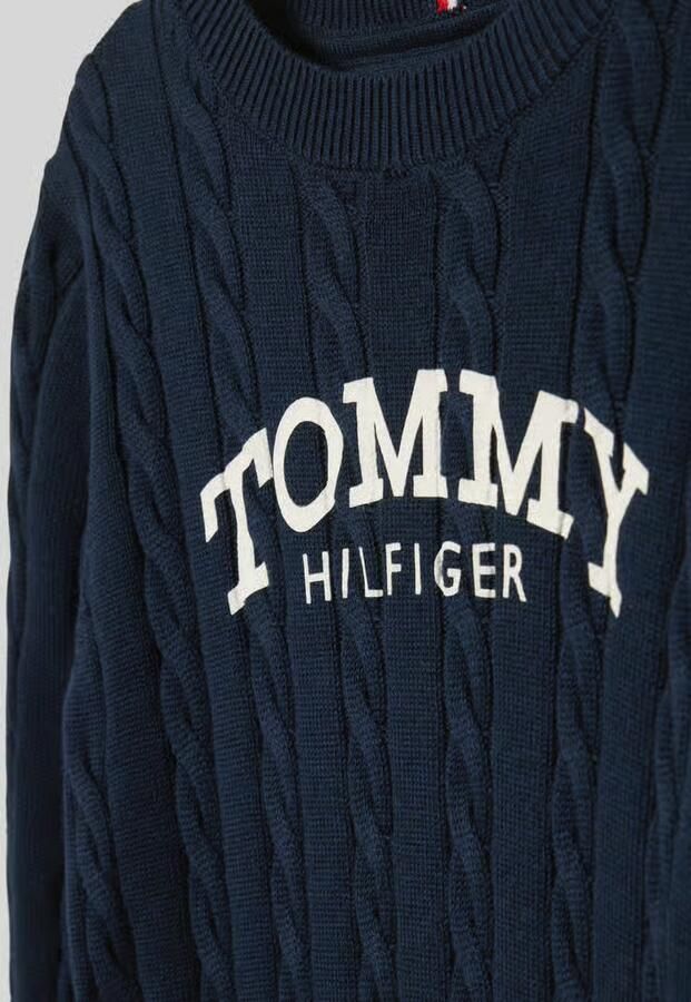 Tommy Hilfiger Kids Regular fit pullover van puur katoen
