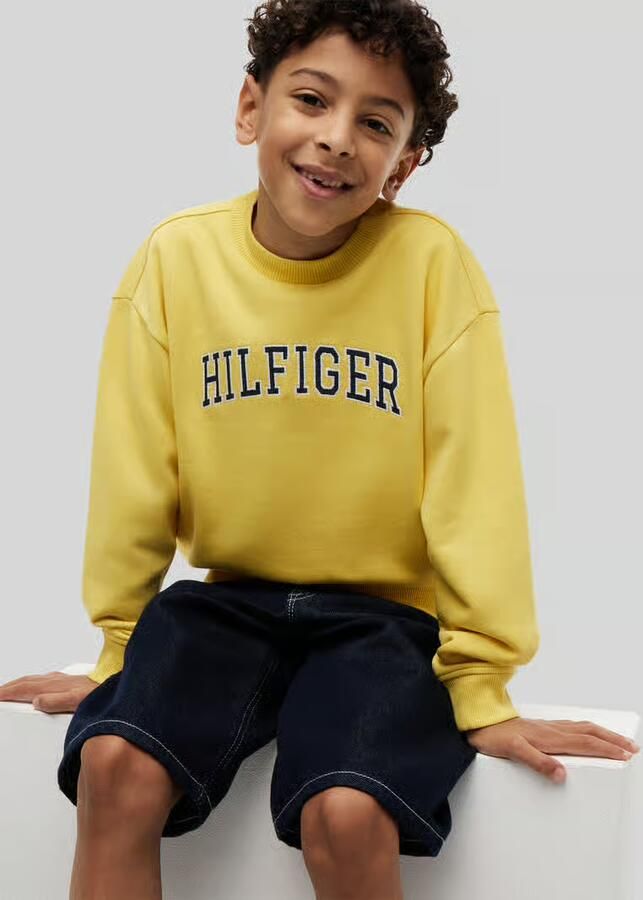 Tommy Hilfiger Kids regular fit sweatshirt van katoenmix