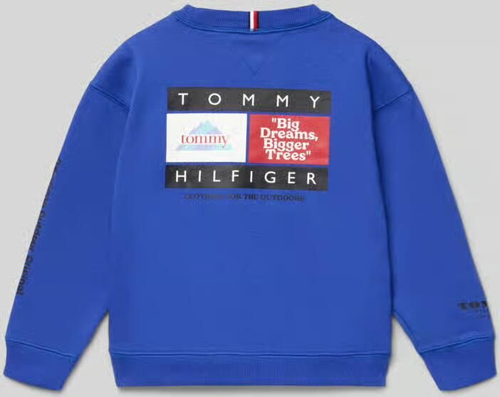 Tommy Hilfiger Kids Regular fit sweatshirt van katoenmix