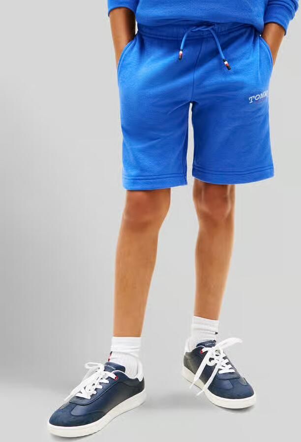 Tommy Hilfiger Teens Regular fit sweatshorts van katoenmix - Foto 4