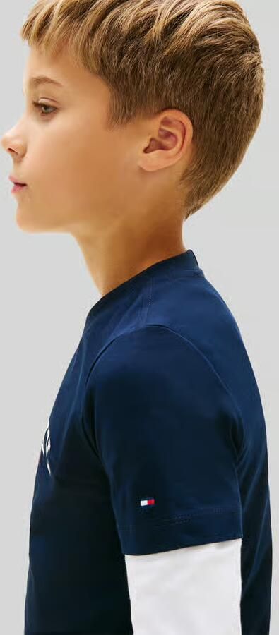 TOMMY HILFIGER Polo's & T-shirts Monogram Graphic T-shirt Donkerblauw - Foto 6
