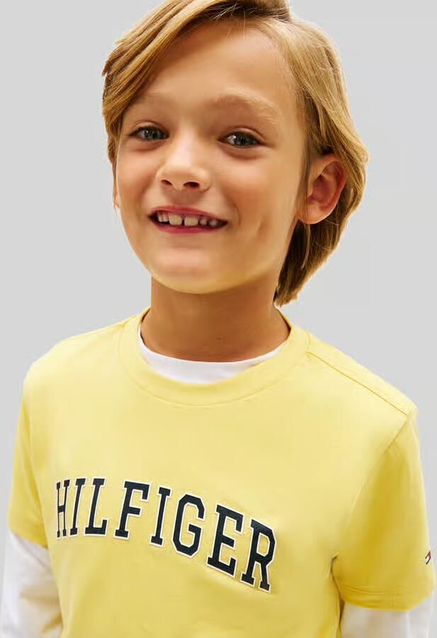 Tommy Hilfiger Kids regular fit T-shirt van puur katoen