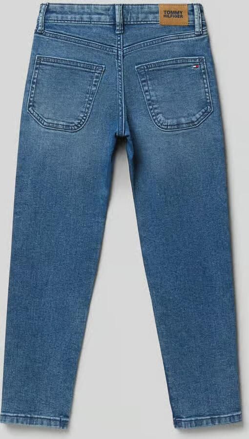 Tommy Hilfiger Straight jeans Modern straight voor kinderen tot 16 jaar in lichte wassing - Foto 5