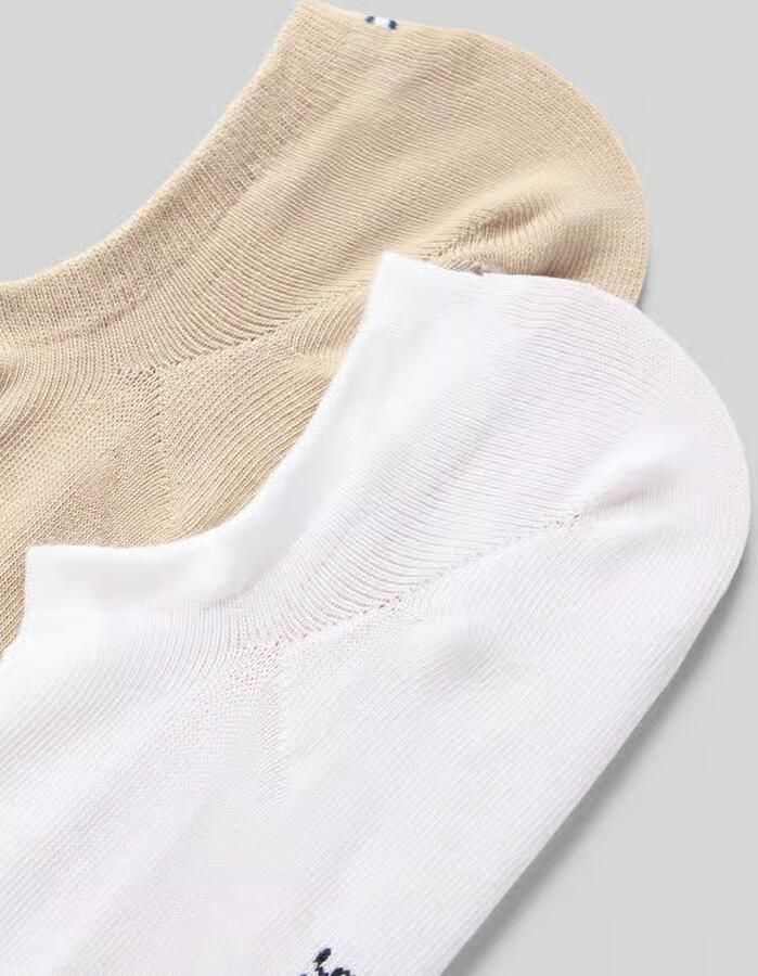Tommy Hilfiger Kousenvoetjes van katoenmix in een set van 2 paar