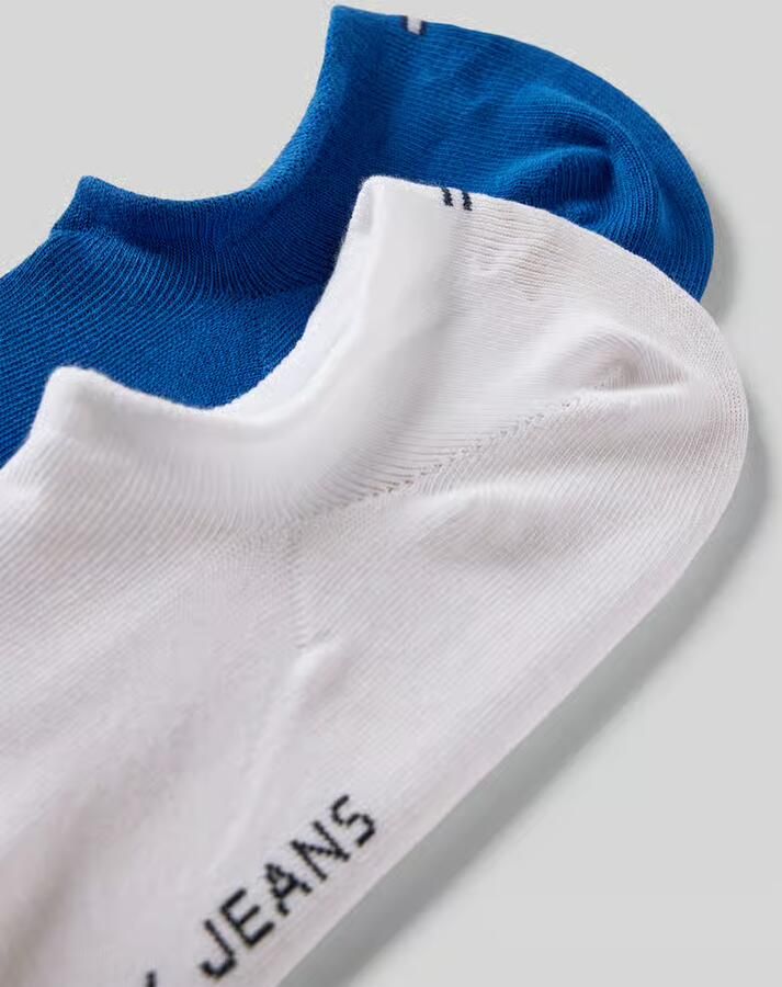 Tommy Hilfiger Kousenvoetjes van katoenmix in een set van 2 paar