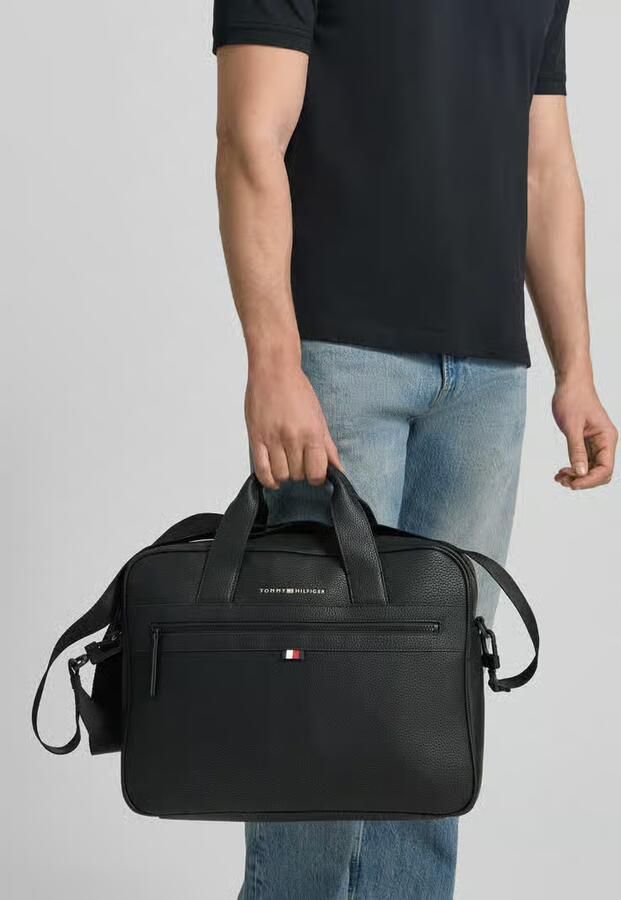 Tommy Hilfiger 15 inch laptoptas Essential zwart - Foto 8