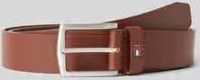 Tommy Hilfiger Leren riem DENTON 3 5 Robuuste leren riem met vlaglabel zilverkleurige gesp verstelbaar - Foto 7
