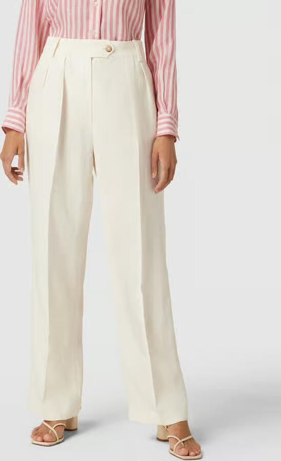 Tommy Hilfiger Linnen broek met knoop- en ritssluiting model 'ELEVATED' - Foto 2