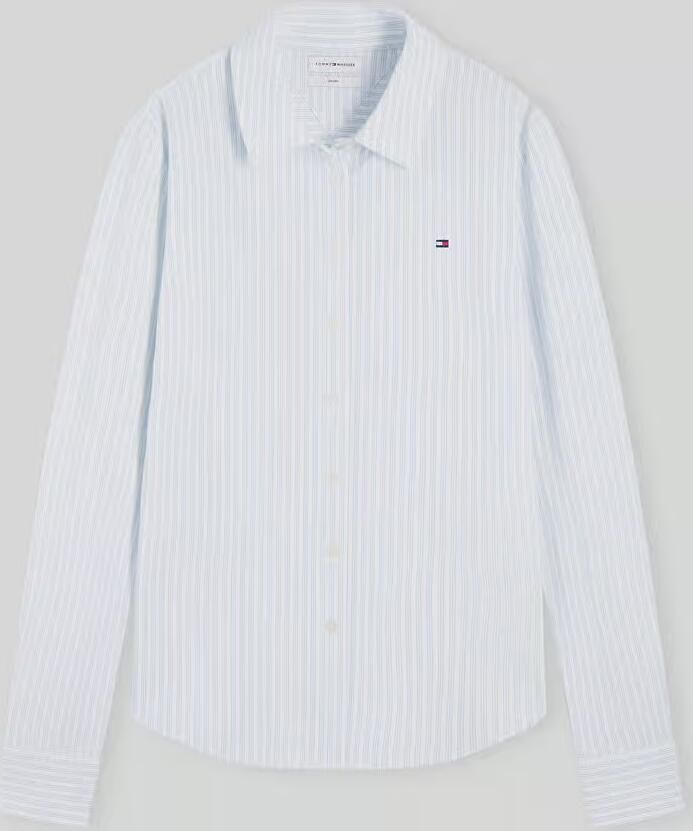 Tommy Hilfiger Longline overhemdblouse met logodetail - Foto 2