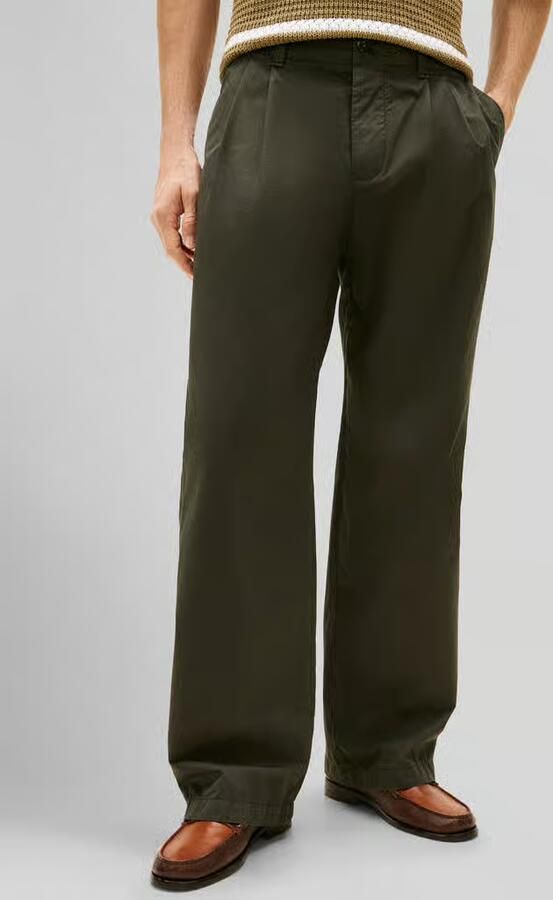 Tommy Hilfiger loose fit broek met bandplooien - Foto 2