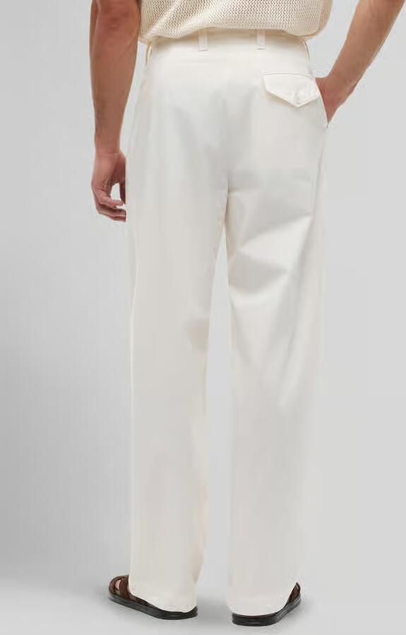 Tommy Hilfiger loose fit broek met bandplooien