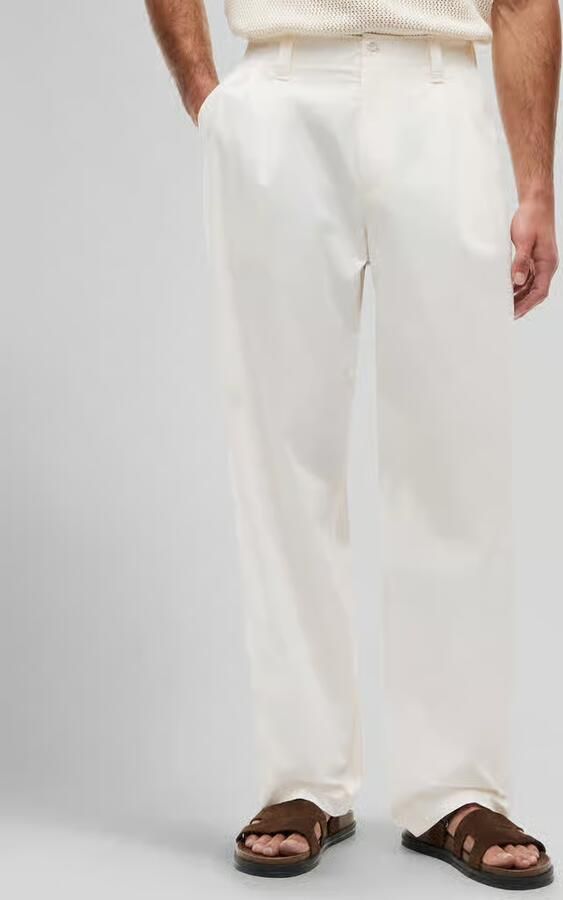Tommy Hilfiger loose fit broek met bandplooien - Foto 3