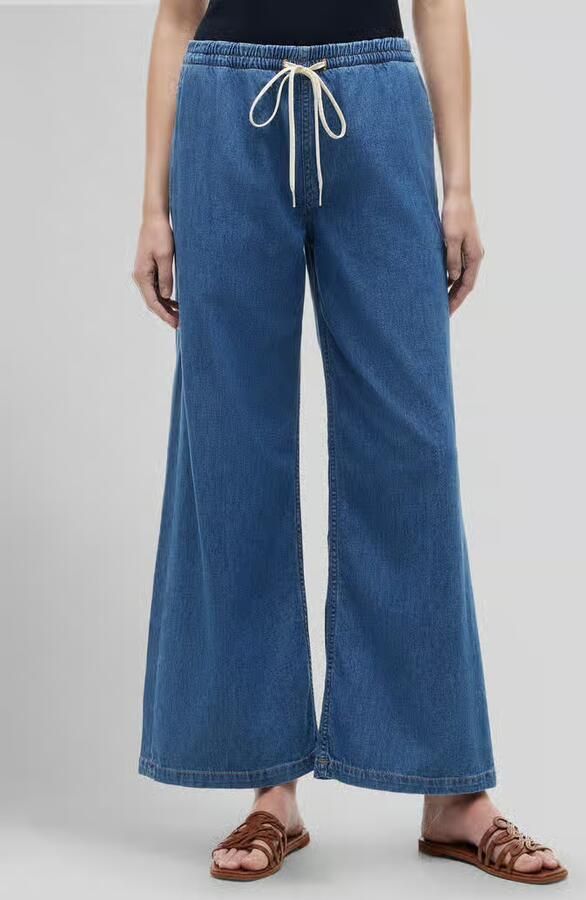 Tommy Hilfiger Loose fit jeans van puur katoen met tunnelkoord - Foto 2