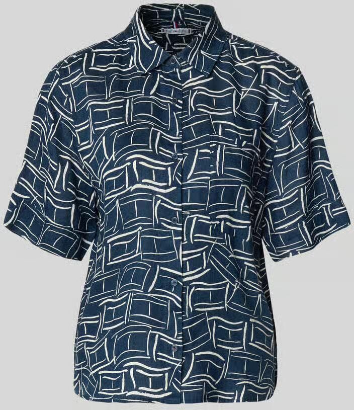 Tommy Hilfiger loose fit linnen blouse met borstzak - Foto 2