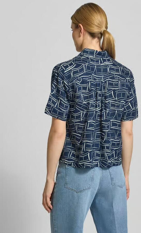 Tommy Hilfiger loose fit linnen blouse met borstzak - Foto 2