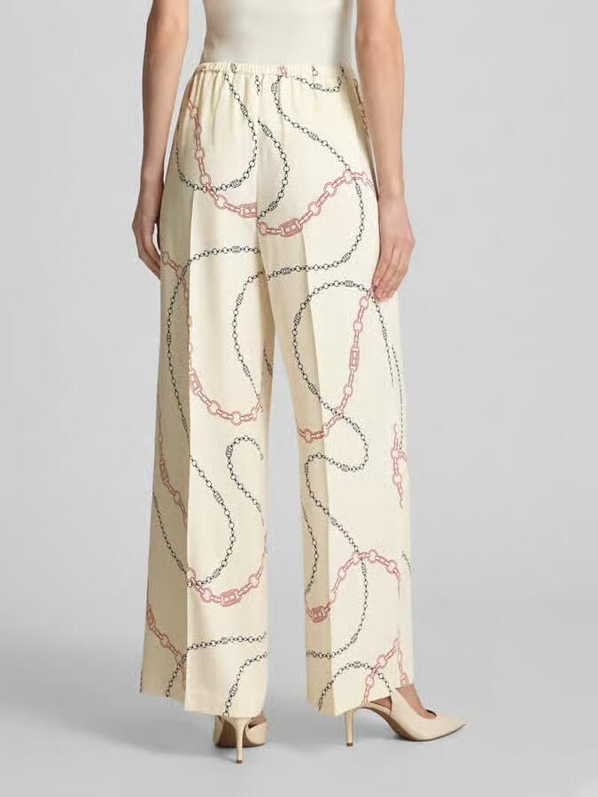 Tommy Hilfiger Loose fit pull-on broek van pure viscose