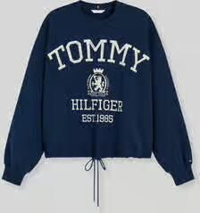 Tommy Hilfiger loose fit sweatshirt van puur katoen met logoprint