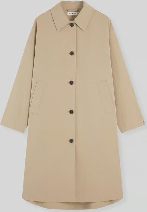 Tommy Hilfiger loose fit trenchcoat van katoenmix - Foto 2