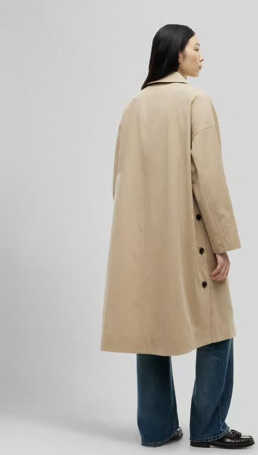 Tommy Hilfiger loose fit trenchcoat van katoenmix - Foto 2