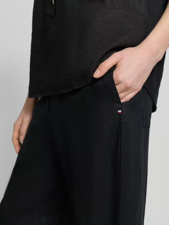 Tommy Hilfiger loose fit wijdte broek van puur linnen