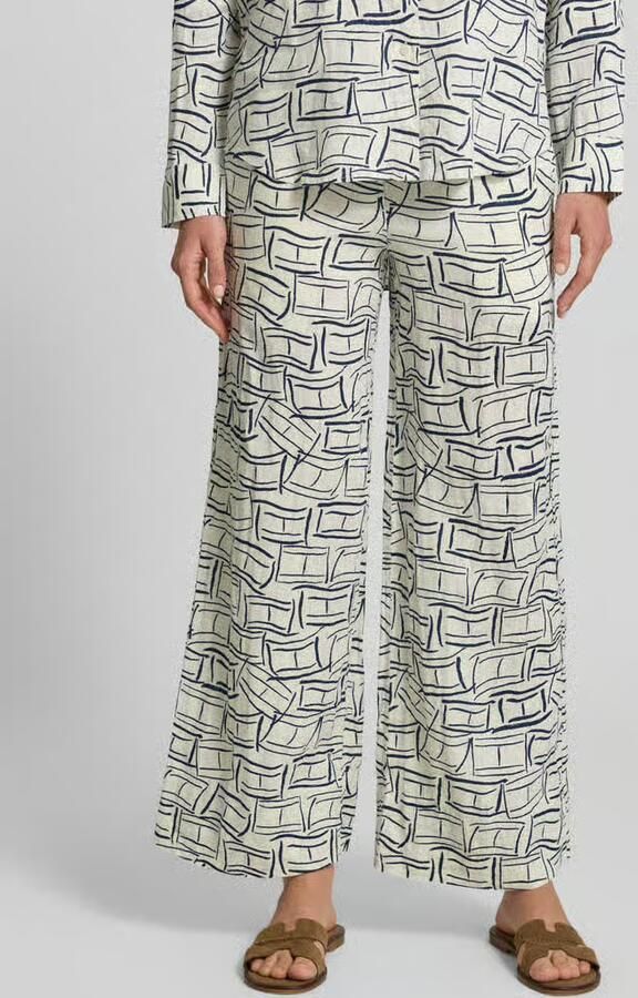 Tommy Hilfiger loose fit wijdte broek van puur linnen - Foto 3