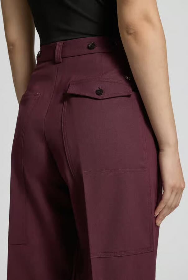 Tommy Hilfiger loose fit wijdte broek van wolmix