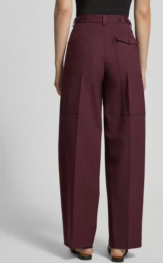 Tommy Hilfiger loose fit wijdte broek van wolmix - Foto 2