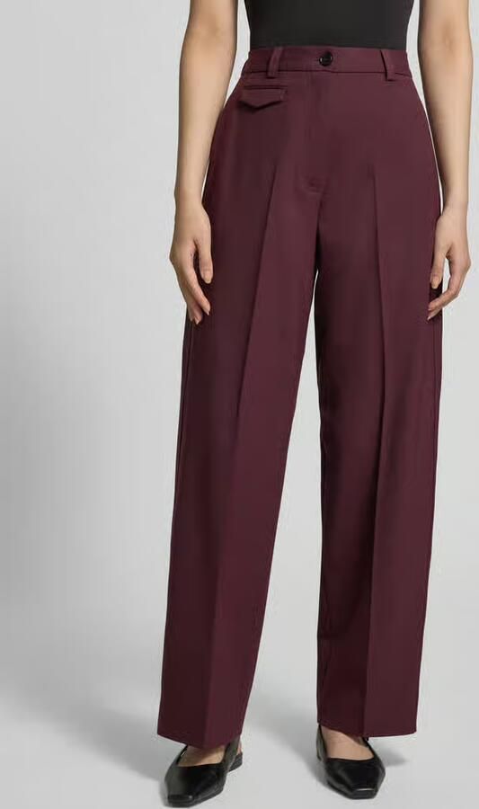Tommy Hilfiger loose fit wijdte broek van wolmix - Foto 3