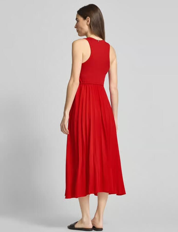 Tommy Hilfiger Midi-jurk met ronde hals