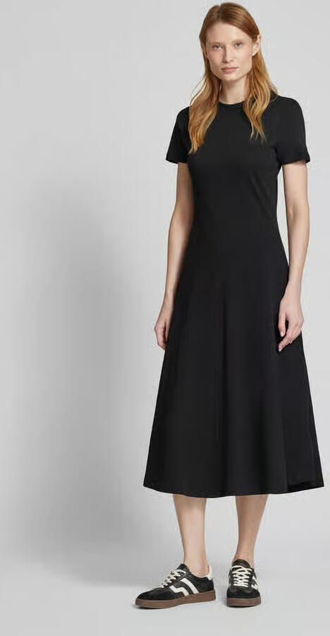 Tommy Hilfiger Midi-jurk MODERN F&F MIDI DRESS met logo-borduursel met deelnaad - Foto 2
