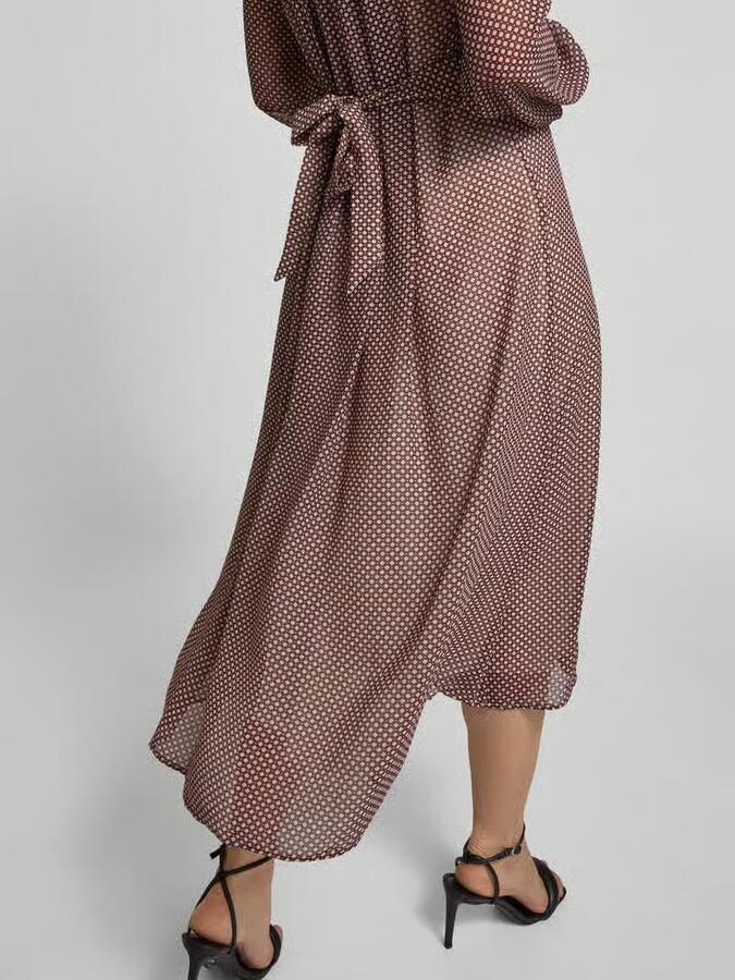 Tommy Hilfiger Midi-jurk met strikceintuur