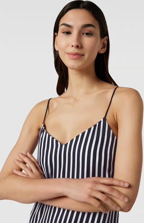 Tommy Hilfiger Midi-jurk van viscose met streepmotief