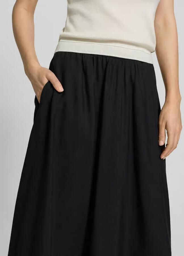 Tommy Hilfiger Midi-rok van puur linnen