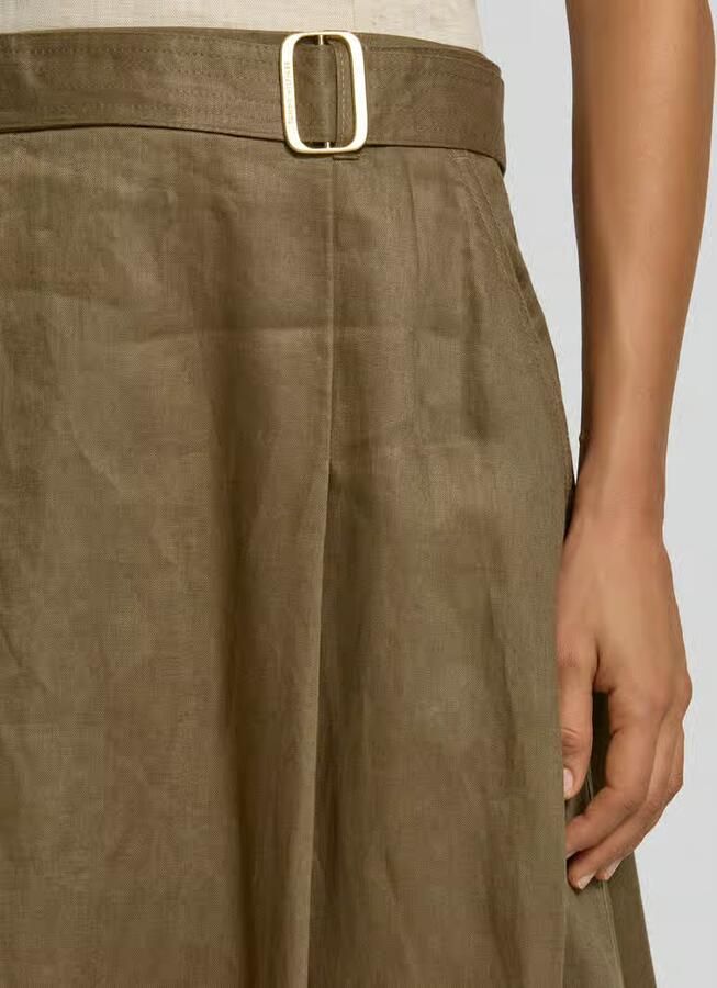 Tommy Hilfiger Midi-rok van puur linnen - Foto 2