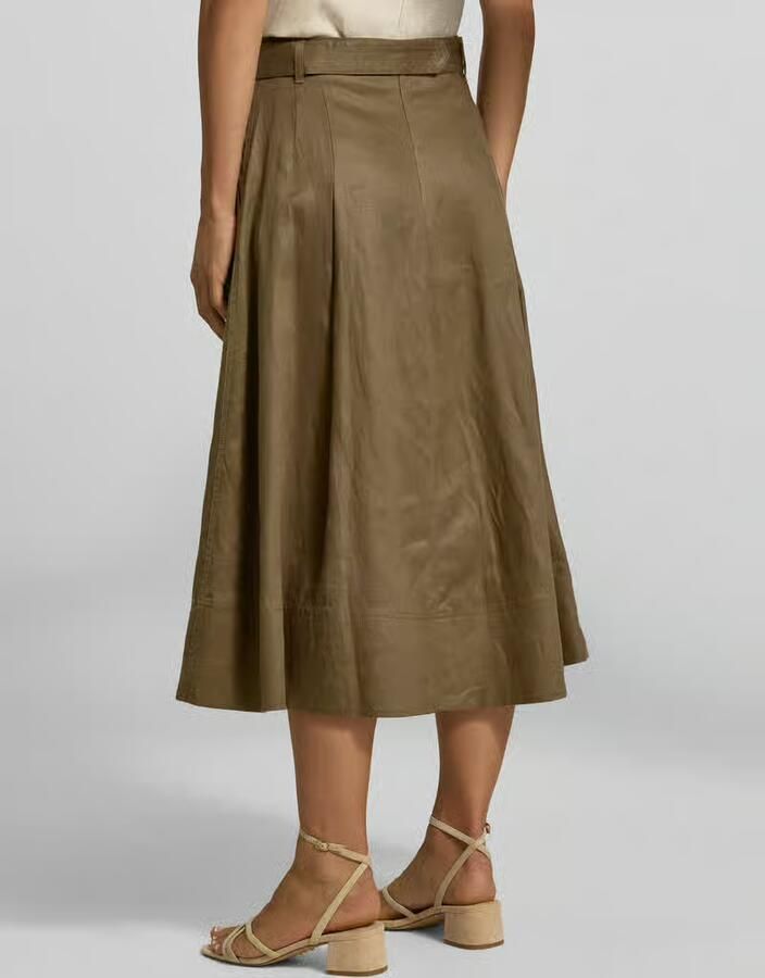 Tommy Hilfiger Midi-rok van puur linnen