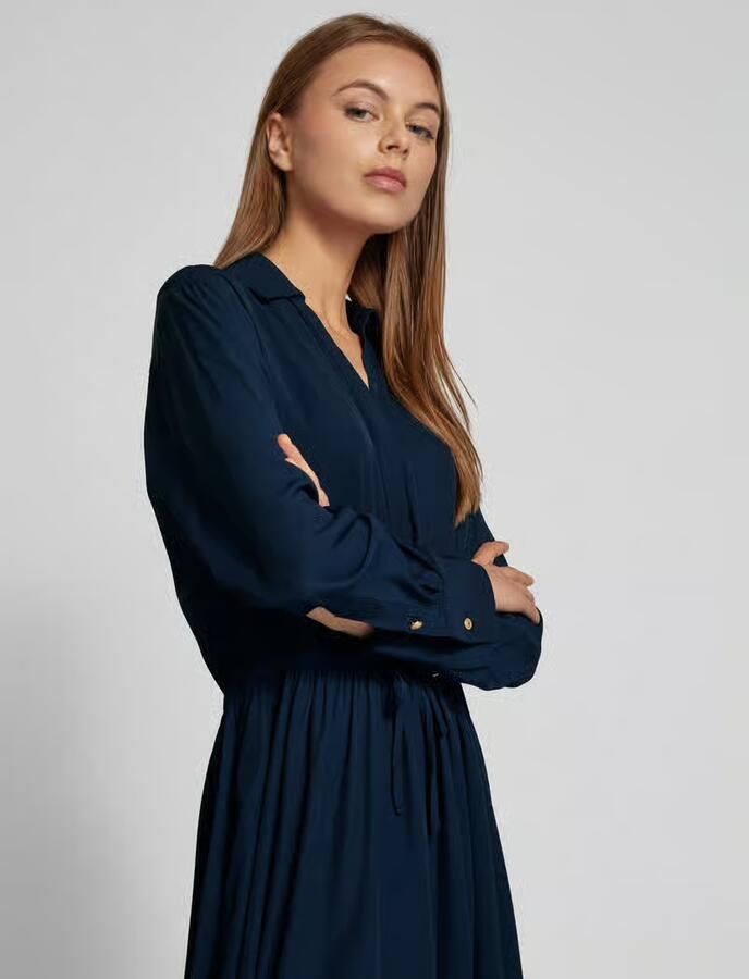 Tommy Hilfiger Mini-jurk met tunnelkoord in de taille - Foto 2
