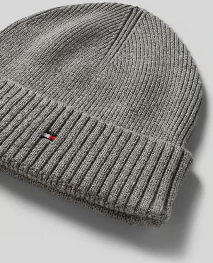 Tommy Hilfiger Muts en sjaal in een set van een mix van katoen en kasjmier met cadeaubox