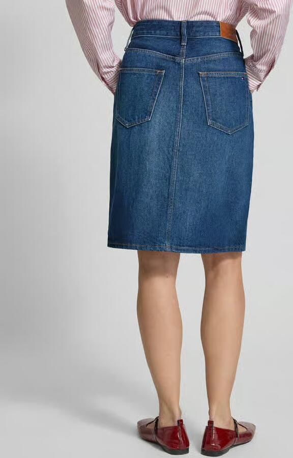 Tommy Hilfiger Nauwsluitend model Jeansrok van puur katoen