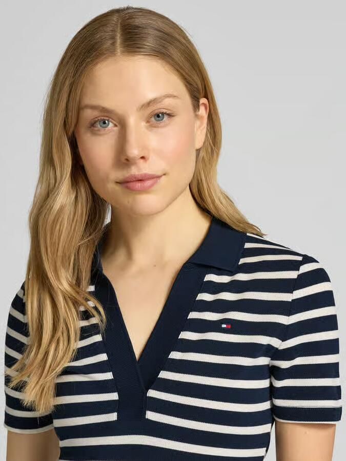 Tommy Hilfiger Nauwsluitende polojurk van katoenmix