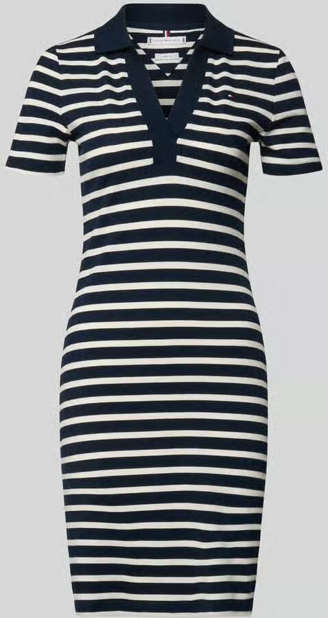 Tommy Hilfiger Nauwsluitende polojurk van katoenmix - Foto 2