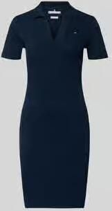 Tommy Hilfiger Polojurk SLIM OPEN NK POLO DRESS SS met geborduurde vlag - Foto 5