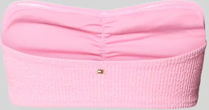 Tommy Hilfiger One-shoulder bikinitop met gestikt logo - Foto 3