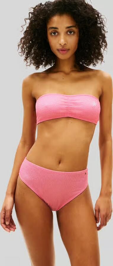 Tommy Hilfiger One-shoulder bikinitop met gestikt logo - Foto 2