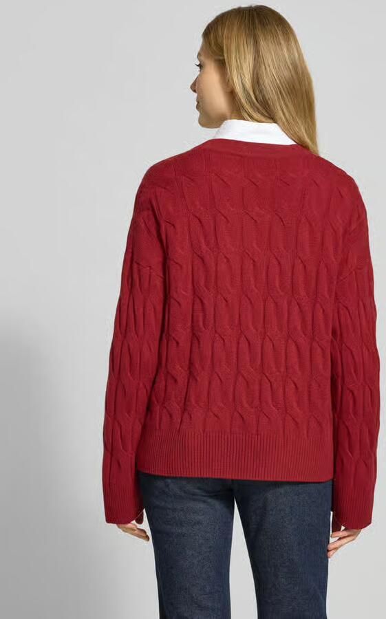 Tommy Hilfiger Oversized gebreid jack van pure wol