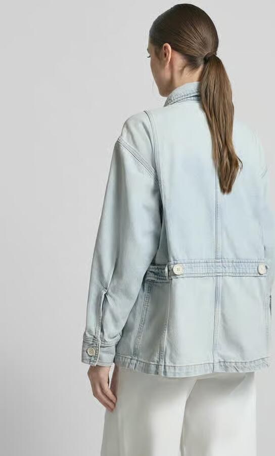 Tommy Hilfiger Oversized jeansjack van een mix van katoen en lyocell