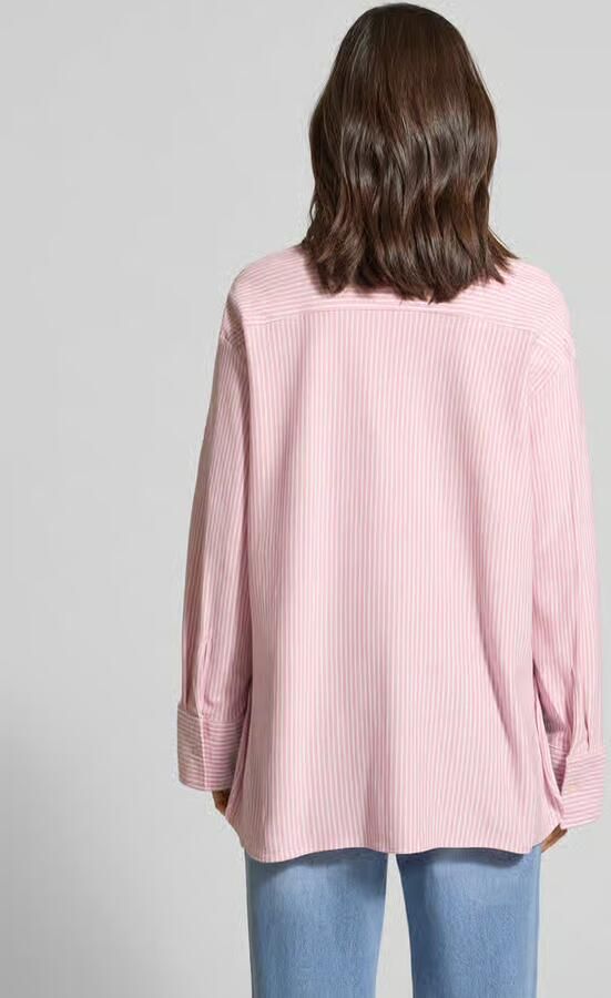 Tommy Hilfiger Oversized blouse met lange mouwen van katoenmix